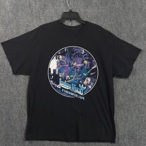 Judas Priest‎ Shirt Mens Large Black Firepower 2019 Concert Tour Band Rock Tee